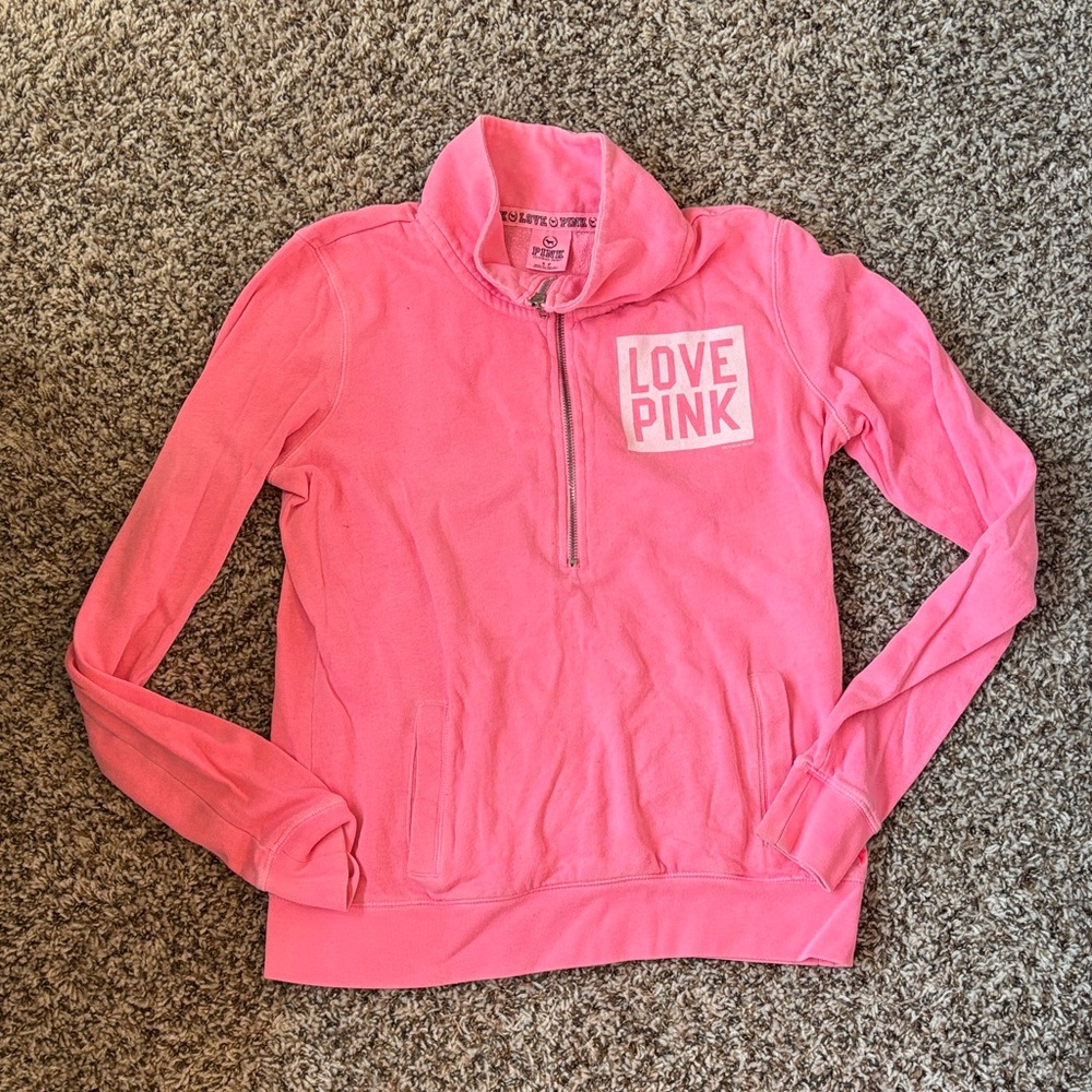 PINK Victoria's Secret Pink Quarter-Zip Pullover